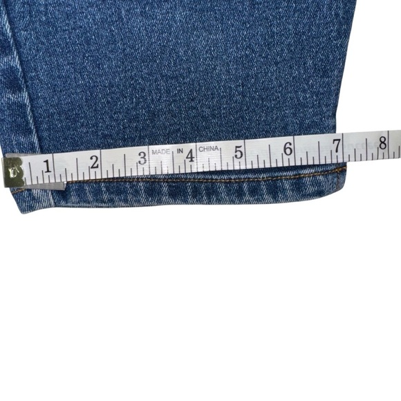 John Baner Women’s Sz 14 Dark Blue Stretch Denim Jeans Tapered Ankle High Rise - Picture 11 of 11